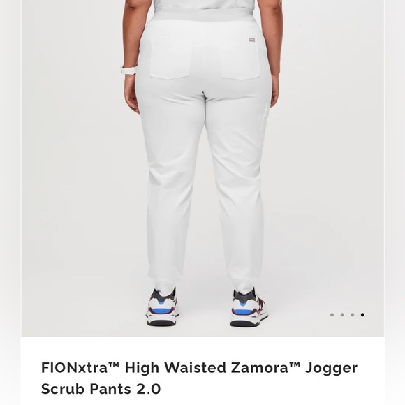 Figs Pants & Jumpsuits Figs Optic White High Waisted Zamora Jogger